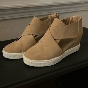 Tan Faux Suede Shoes